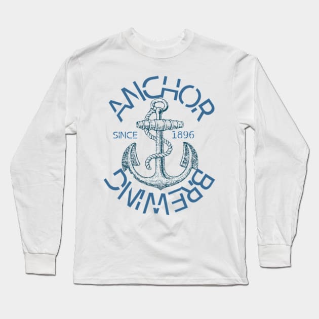Anchor Steam Long Sleeve T-Shirt by Riyansa